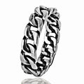 2023 New Design Hip Hop Stainless Steel Cuban Chain Finger Ring for Men and Women Fashion Jewelry Rings
