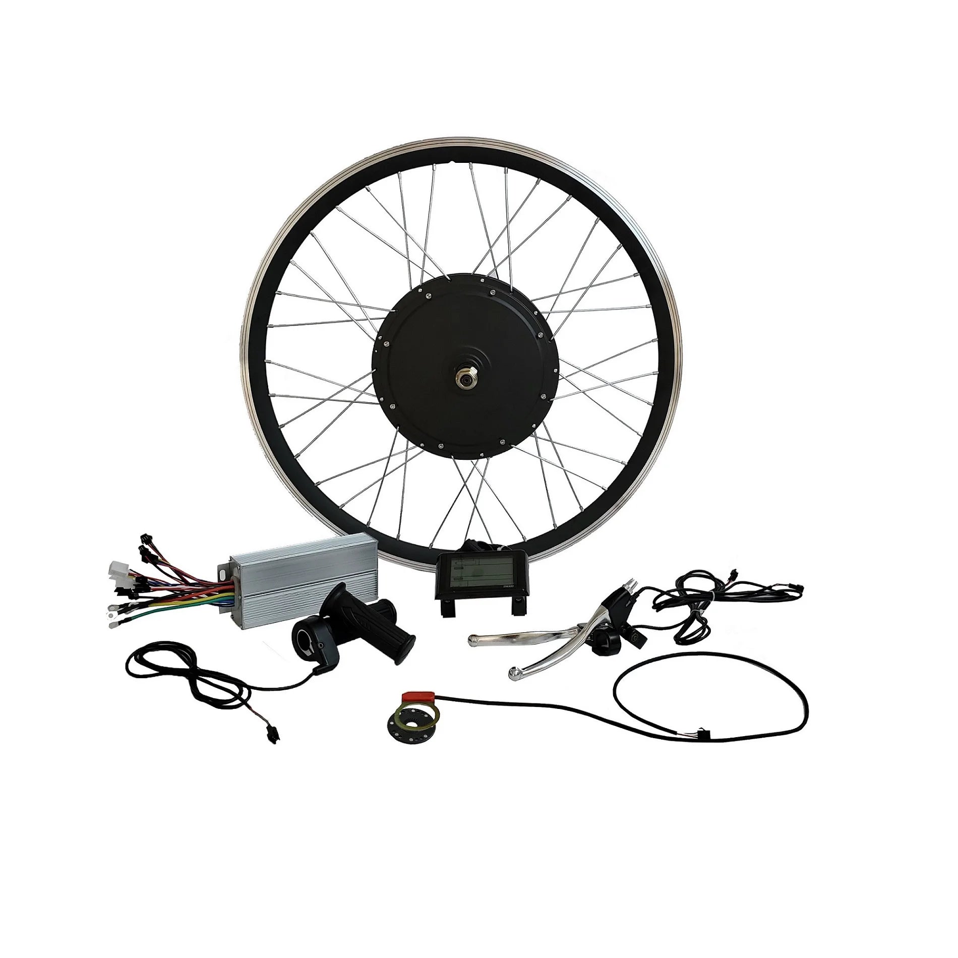 Hot New High Power Lcd 26'' 26inch Front Wheel 48v 1000w Kit Electric Bike Motor E Bike Kit for Mountain Bicycle Conversation