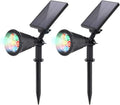 LED Solar Spotlight for Outdoor Use Multicoloured Solar Lights Garden 7 Colour Changing IP65 Waterproof for Trees Garden