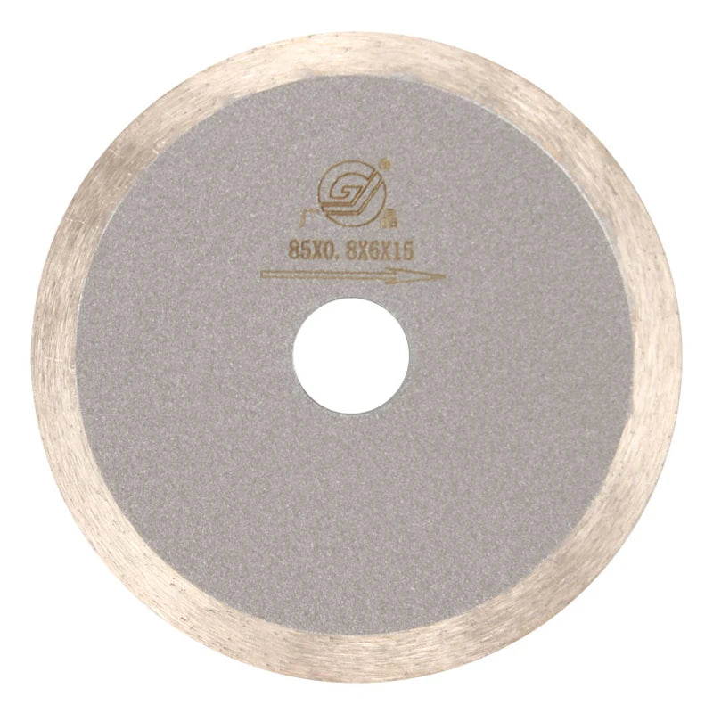 GJ Best Selling Ultra Slim 85mm Diamond Cutting Saw BladeGlass & Crystal Cutting Circular Saw Blade