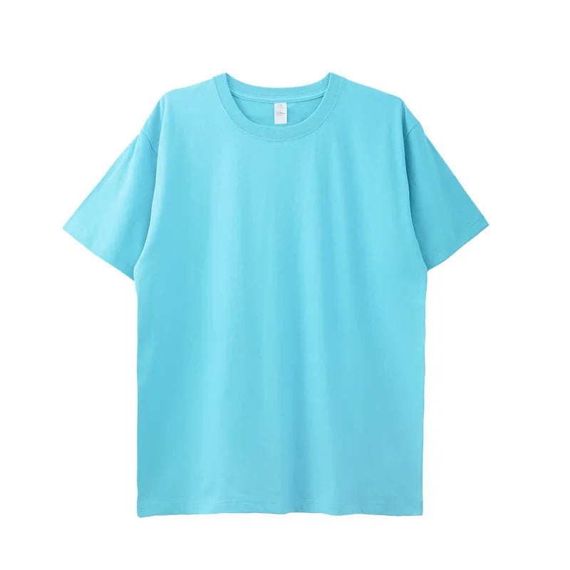 250 Grams 100% Cotton Knitted Jersey Solid O-Neck Regular Fit High Quality Men's Heavyweight Vintage Custom Blank Casual