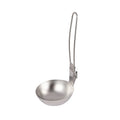 Camping Folding Spoon Outdoor Picnic Stainless Steel Dinnerware Foldable Handle Soup Spoon