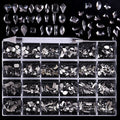 Nail Supplies 3D Flat Back Nail Decoration Crystal Stone Multiple Shapes Nail Art Rhinestones
