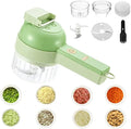 4 in 1 Mini Electric Stainless Steel Vegetable Cutter Portable Vegetable Chopper Eco-Friendly Food Processor Vegetable Slicer