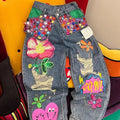 Boutique Wholesale 2025 Autumn New Fashionable High Waisted Loose Straight Leg Casual Women's Jeans