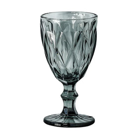 Vintage Colored Crystal Diamond-shaped Stem Glass Set for Wedding Party