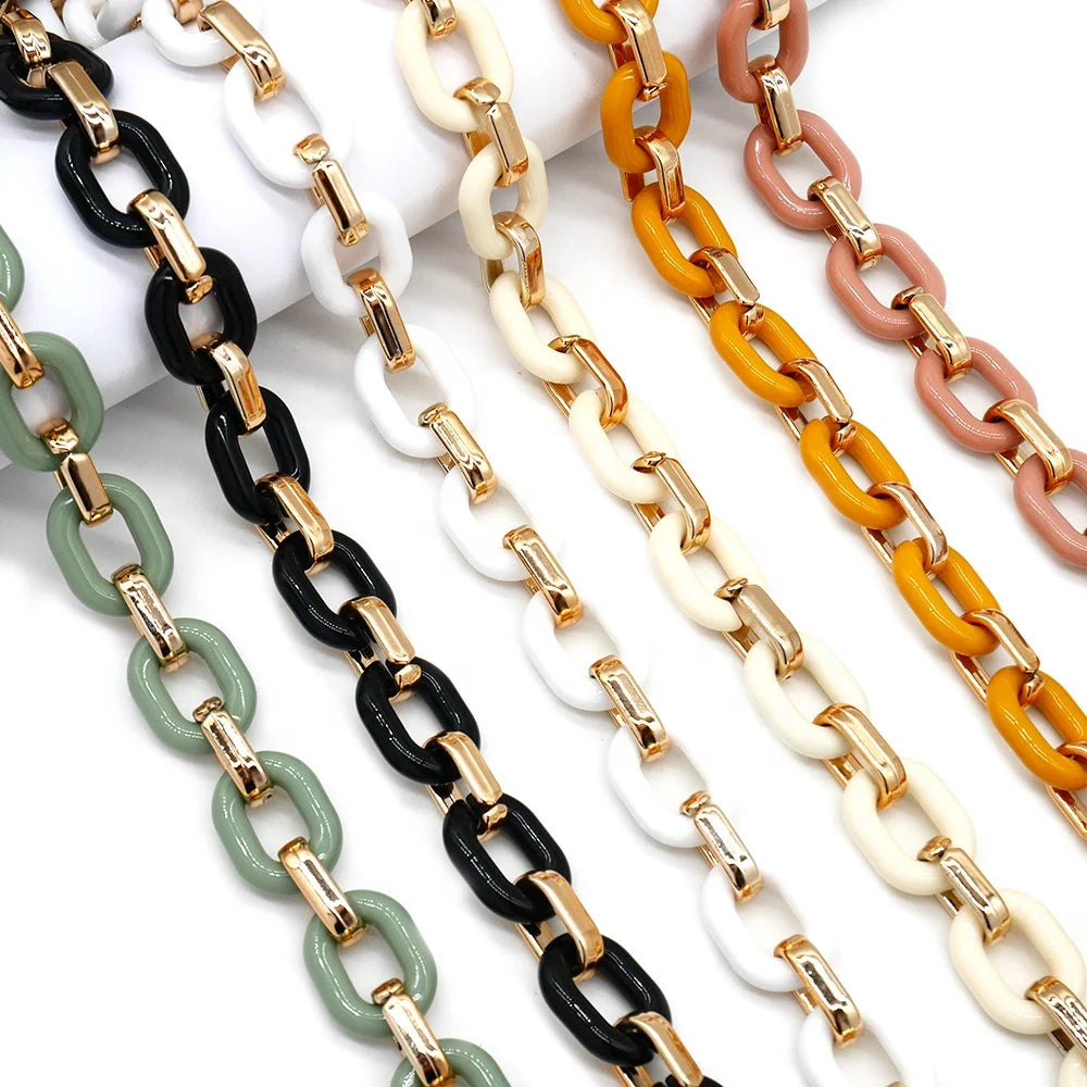 Fashion Multi Color Eye Glass String Holder Eyeglasses Anit Slip Strap Masks Gold Acrylic Sunglasses Chains