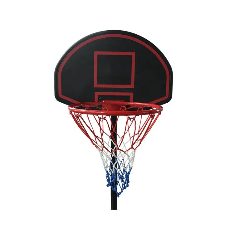 Good Quality Hand Steel Indoor Outdoor Portable Kids Adjustable Height Basketball Hoop HDPE Base 1.6m-2.2m Height Range