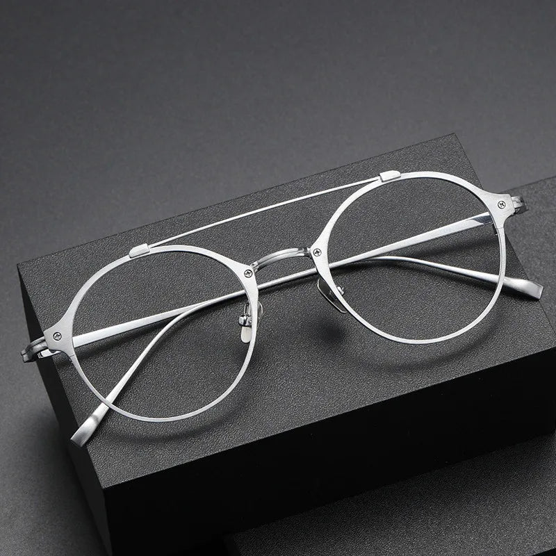 CS-KJ30 High Pure Titanium  Optical Frame Good Quality Glasses for Men and Women Eyeglasses Frames