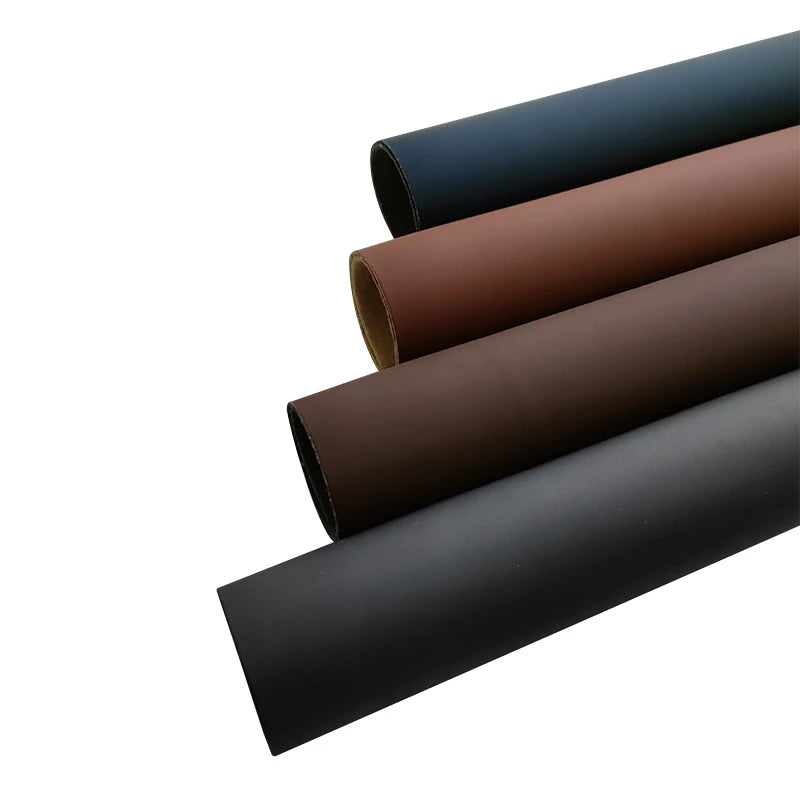 Dark Matte Color Very Smooth Solid PU Faux Leather Fabric Roll for Making Shoe/Bag/DIY Accessories/Hair Bow/Decorative