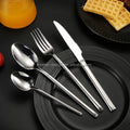 Classic Knight 304 Stainless Steel Golden Travel High Quality Flatware Hotel Cutlery Fork Spoon Knife Sets High Mirror Polish