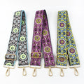 Meetee B-J2135 5cm Ethnic Wind Jacquard Thickened Wide Shoulder Strap Handbag Accessories Crossbody Bag Strap