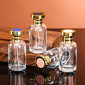 Premium Luxury Perfume Bottle Customizable Bayonet Color Patch Glass with Pump Sprayer Screen Printing Surface Treatment