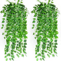 O-X244 Simulation Greenery Rattan Faux Ivy Leaf Fake Green Leaves Vine Wall Hanging Decorative Artificial Foliage Leaves Vines