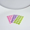 Custom Printed Waterproof Adhesive Round Number Stickers with Custom Color Options and Vinyl/PET Material for Garment Use