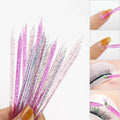 100pcs Orange Wood Stick Cuticle Tool Doublehead Reusable Crystal Wood Stick Cuticle Wood Nails Pedicure Care Drill Stick