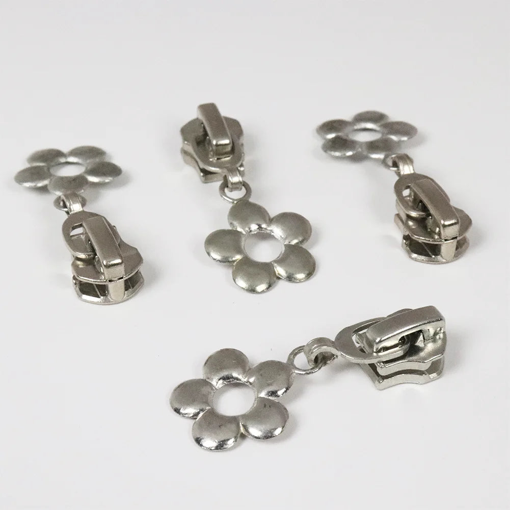 2026 New Style in Stock Auto-Lock Nylon Metal Zipper Pullers With Rubber Heads Suitable for Luggage and Cosmetic Bags