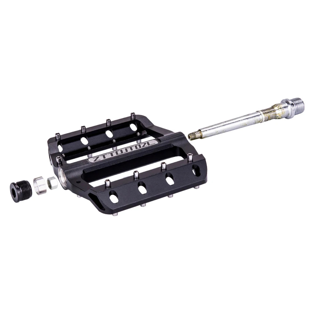 ZTTO for CNC Anti-Slip Pedal for Mountain and Road Gravel Bike Lightweight Aluminum Alloy Flat Pedal for Electronic Bicycle