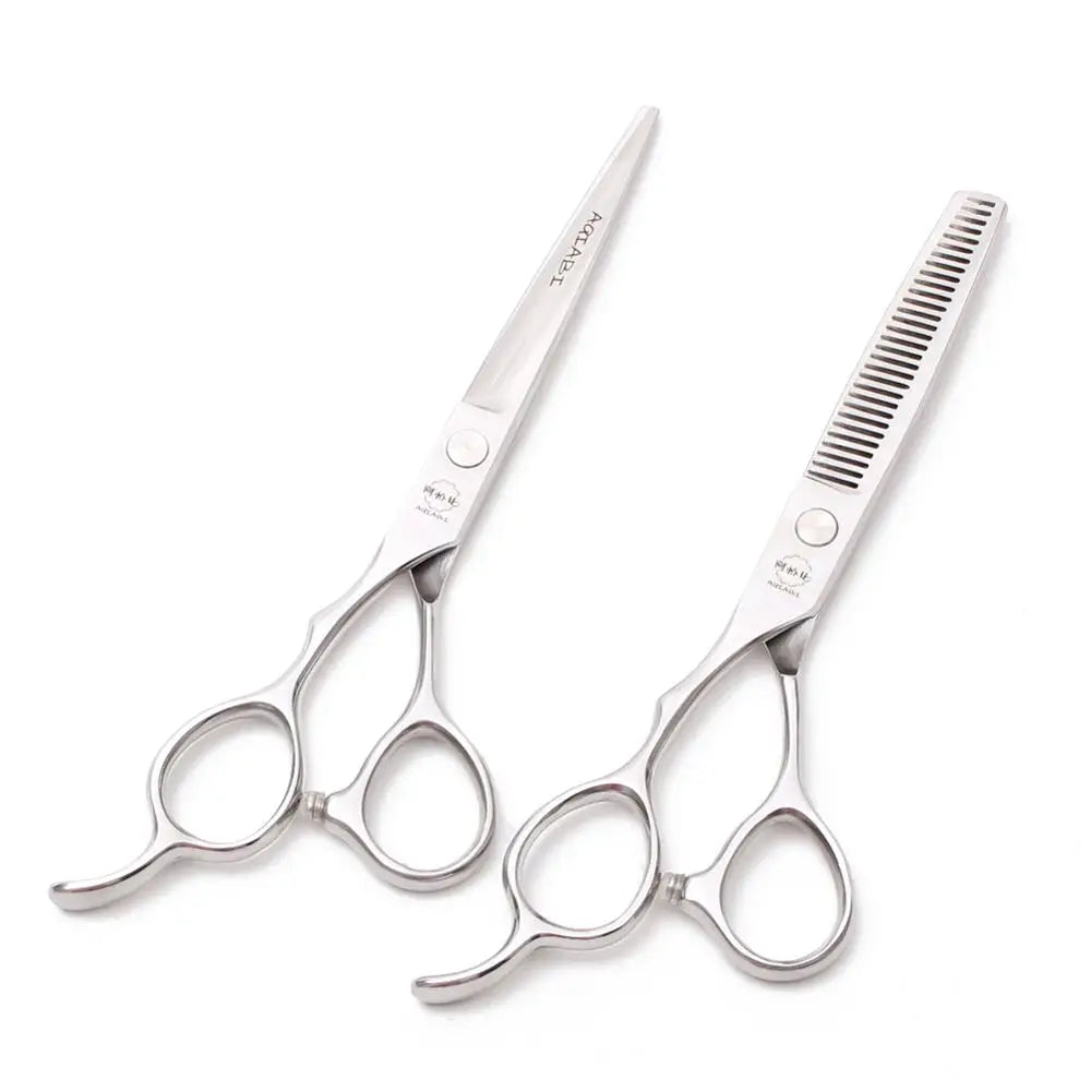Hair Scissors Left Hand 5.5'' 6" 7" Japan Steel Hair Cutting Scissors Thinning Shears Hairdressing Scissors Professional A8000 MegaBDM