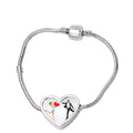 RubySub New Heart Cremation Sublimation Bracelet Blanks Memorial Ashes Bracelet Women