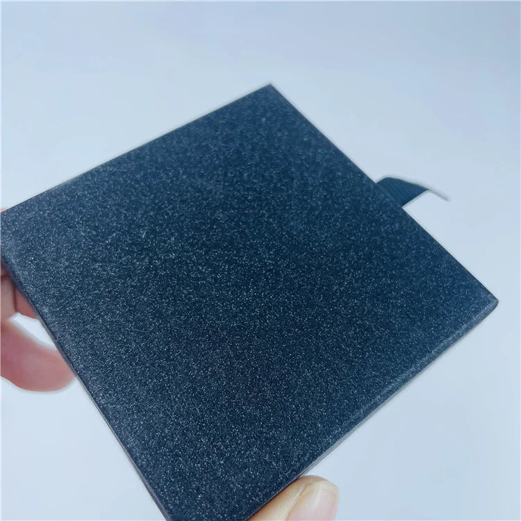 Recyclable Black Glitter Paper Packaging Floating Frame Clear PE Film Paper Cardboard Drawer Box Sliding at Side