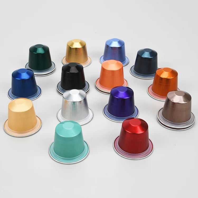 Custom Size Aluminum Foil Seal Pod Compatible Coffee Capsules for Espresso Coffee Machine