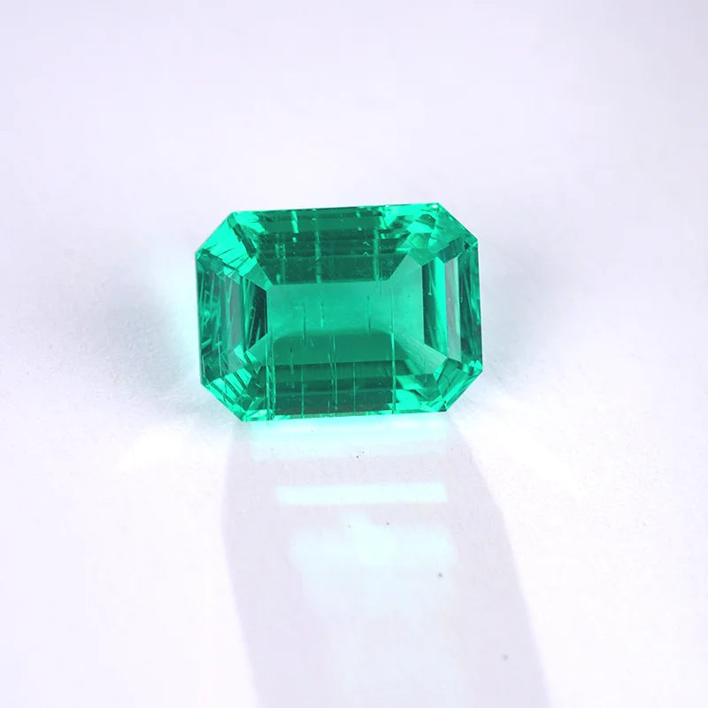 Natural Emerald Cut Jewelry Stone Multiple Size Lab Colombian Emerald With Inclusions