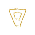 High Quality Vintage Jewelry Set Stainless Steel Necklace Bracelet Jewelry Set Gold Silver Plated