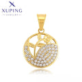 36381 XUPING JEWELRY 24K Gold Color Classic Stainless Steel Natural Stones Crystal Fashion Jewelry Pendants