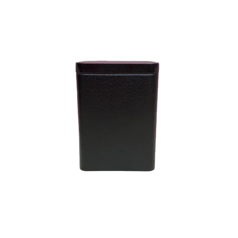 square Tea Tin Wholesale in Large Stock Straight Corner Tea Tins With air Tight Lid White Black Rose Gold