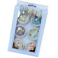 6colors Marble Stone Nail Glitter Sugar Powder Nail Powder Marshmallow Powder Dust Sequins Manicure Nail Art 3D Decorations