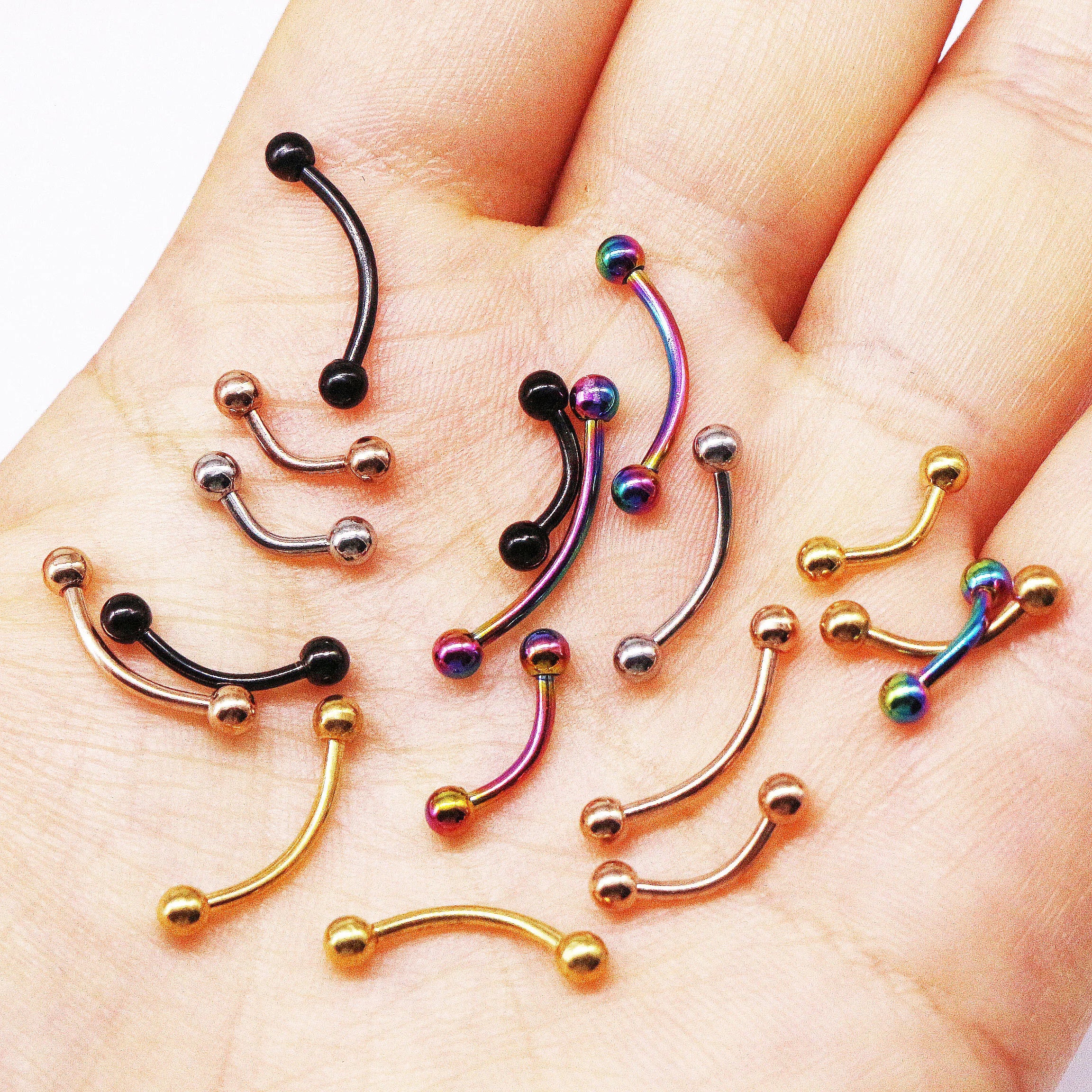 Gaby 16G 316L Stainless Steel l Eyebrow Ring  Piercing Jewelry