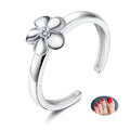 Wholesale Price Flower Shape Fine Jewelry Toe Ring 925 Sterling Silver for Women