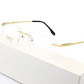 Exquisite Frameless Titanium Big Face Business IP Male Myopia Pure Titanium Eyeglass