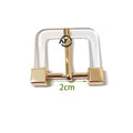 2cm 2.5cm 3cm Customized Metal Three-gear Adjustment Tri Glide Slides Buckle Windcoat ButtonTrims