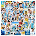 New 50PCS Inspirational Sport Football Argentina Soccer Superstar Messi Sticker
