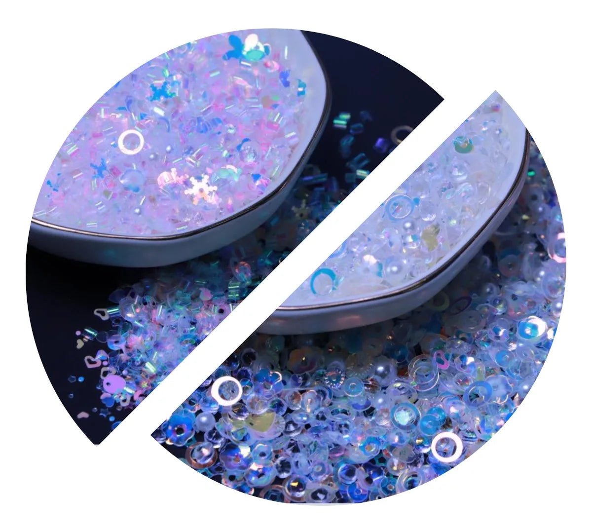 Glitter Nail Paillettes Nail Beauty Accessory PVC Snowflake Heart Flower Sequins Simulation Rhinestone Diamond Mixed Styles 500g