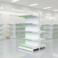 Hot Selling Economical Heavy Duty Double-Sided Metal Display Racks for Supermarket & Grocery Store Storage Quick Installation