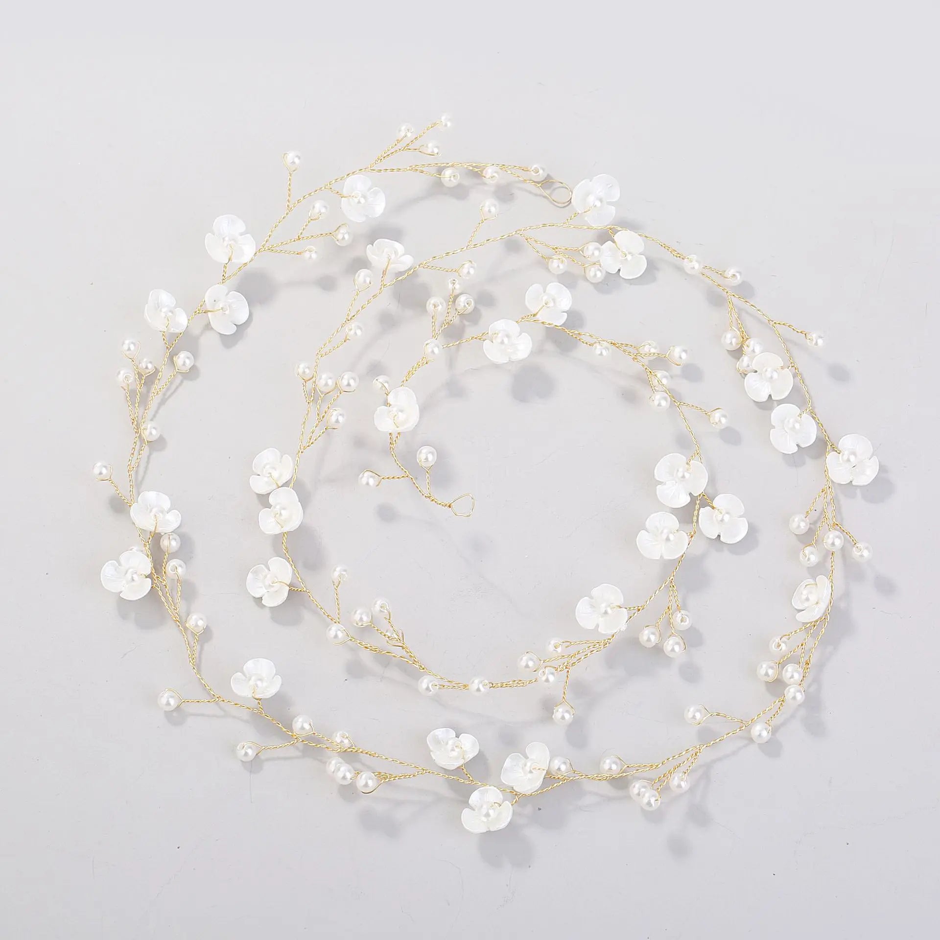 ML271 Fashion Bridal Flower Headband Handmade Long Hairband Wedding Headdress Wholesale