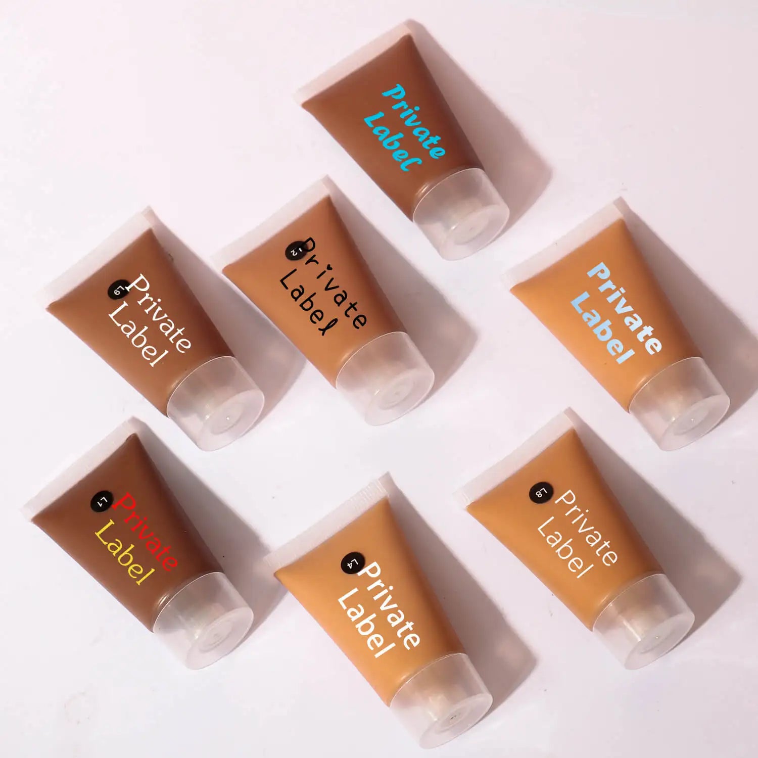 Long-Lasting 30ML Mineral Powder Foundation Cream Liquid Concealer Dark Skin Tone Moisturizing Effect Low MOQ Foundation