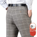Wholesale Suit Pants Men Straight Leg Stripe  Business Suit Black Slim Man Casual Suit Men's Pants Trousers