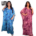 Liu Ming Wholesale Kaftan Maxi Dress Breathable Loose Sleeve Ramadan Abayas for Party Muslim Caftan Design Beautiful Print Cheap