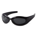Wrap Around Fashion Sunglasses 2024 Oval Vintage Y2K Sun Glasses for Men Women Outdoor Sports Shades Gafas De Sol