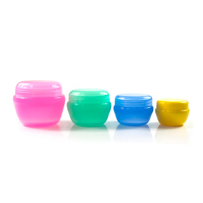 High Quality PP Plastic Cosmetic Containers 5g 10g 20g 30g 50g Colorful Mushroom Shape Cosmetic Cream Packaging Jar