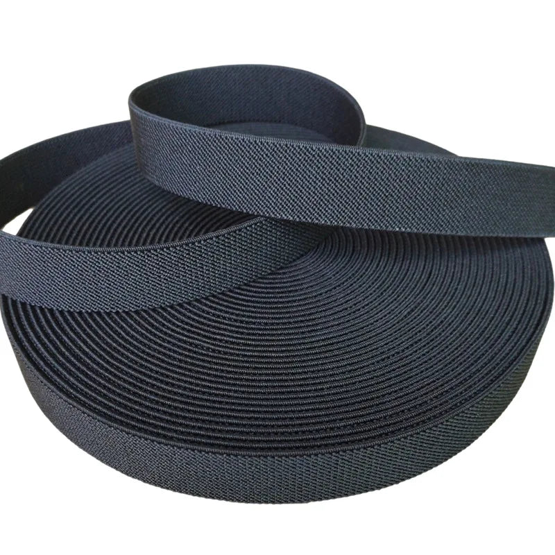 Direct Factory Supply of High Quality Black Elastic Band Thick Polyester Twill Webbing