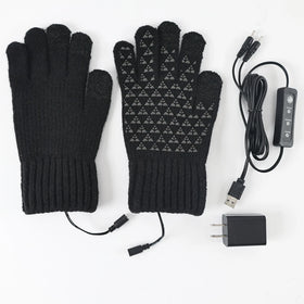 Hand Warmer Charging Treasure Heating Touch Screen Plush Warm Gloves Dispensing Large Size Temperature Control USB Heating Glove