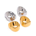 New Fashion Jewelry Earrings Wholesale 18k Gold Stainless Steel Waterproof And Anti-Oxidation Earrings For Women
