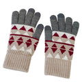 ALLCH Hot Selling Winter Machine Knit Glove Warm Knitted Magic Gloves Solid Color for Ladies