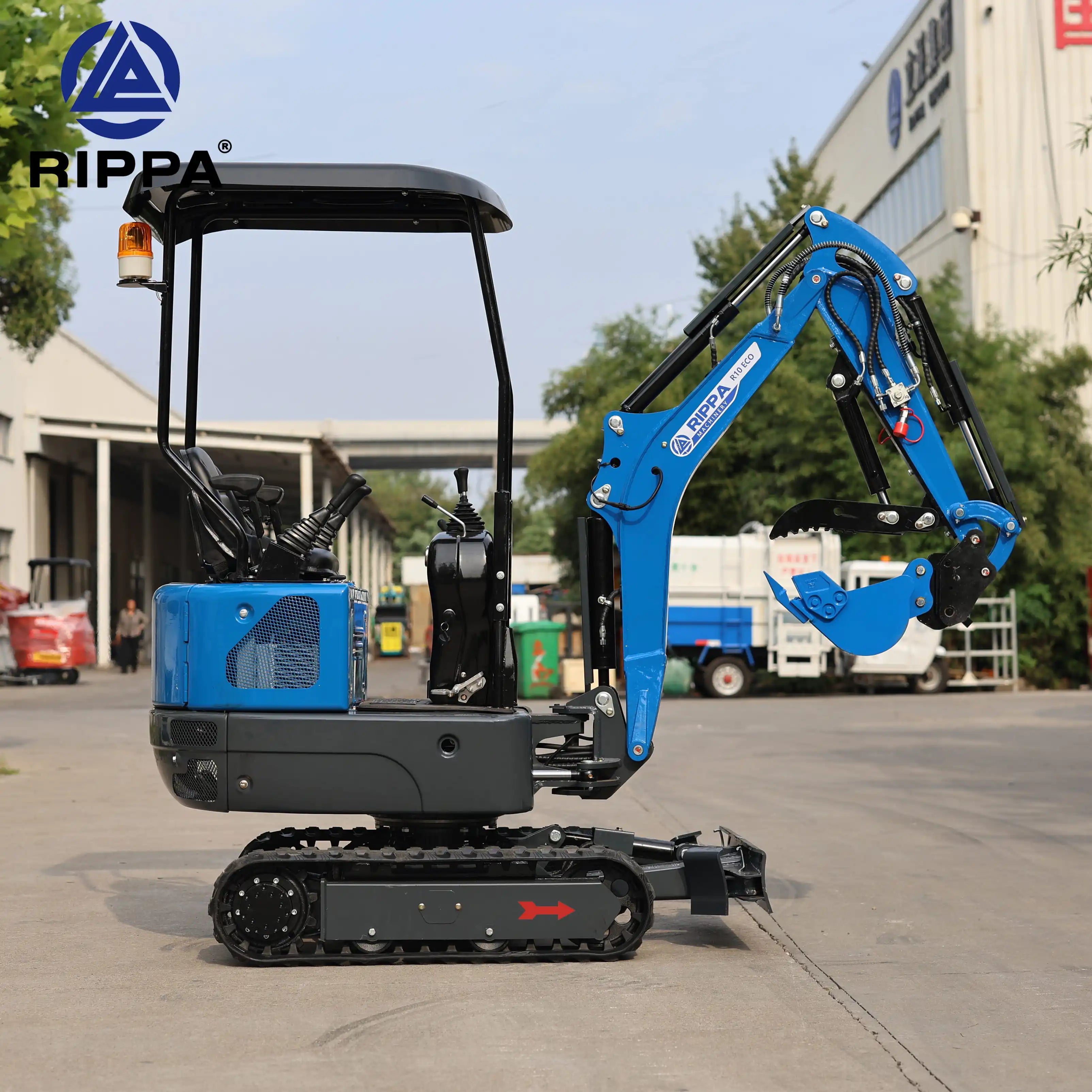 Free Shipping Rippa Smallest Mini Excavator 1Ton Excavadora Digger Machine Cheap Price Crawler Tracked Excavator for Sale
