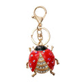 Lovely Ladybird Keychain Lady Beetle Key Ring Insect Key Chains Animal Gift for Women Men Car Keys Diy Handmade Jewelry